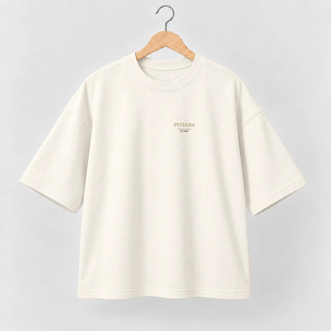 Camiseta Pythera · Oversized Off-white