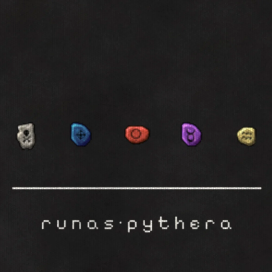 Camiseta Tibia Runas, detalhe da estampa
